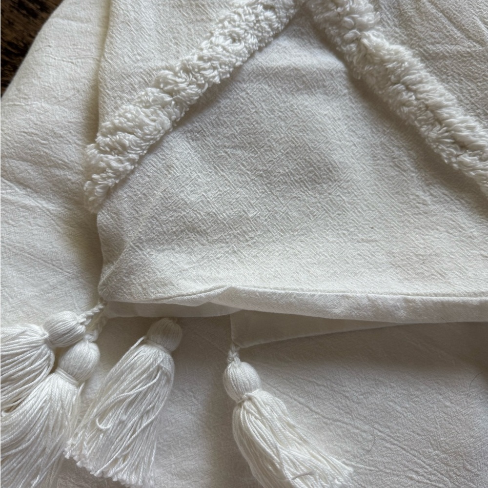 Pottery Barn Teen Cream and Tan Duvet Cover